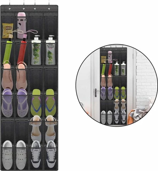Beste Pirce ???? Flokoo Schoenenkast Hangend - Schoenenzak 24 Vakken - Opbergen Van Schoenen Aan Deur - Schoenenzak Zwart - Oplossing Voor Rondslingerende Schoenen - Hoogwaardige Schoenenkast ???? 3 Beste Pirce ???? Flokoo Schoenenkast Hangend - Schoenenzak 24 Vakken - Opbergen Van Schoenen Aan Deur - Schoenenzak Zwart - Oplossing Voor Rondslingerende Schoenen - Hoogwaardige Schoenenkast ????