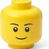 Gloednieuw ???? Opbergdoos LEGO-hoofd Boy, Geel - Polypropyleen - LEGO ???? -Yoshiko Shop 550x595 5