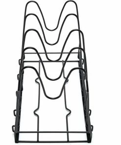 Beste Pirce ???? Buxibo Verstelbaar Pannenrek - Opberg Rek Voor 5 Potten En Pannen - Keuken Kast Organizer Staand - IJzer - Zwart ???? -Yoshiko Shop 550x605