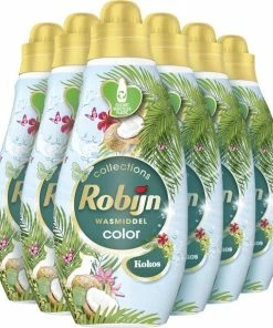 Uitgang ???? Robijn Klein & Krachtig Collections Kokos Vloeibaar Wasmiddel - 6 X 19 Wasbeurten - Voordeelverpakking ???? -Yoshiko Shop 550x610 1