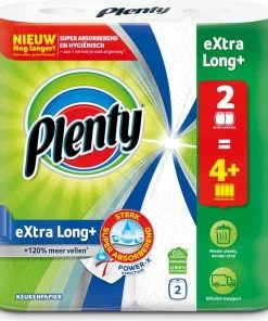 Goedkoopste ???? Plenty Extra Long Keukenpapier - 12 Rollen - Kwartaal Voorraad ????