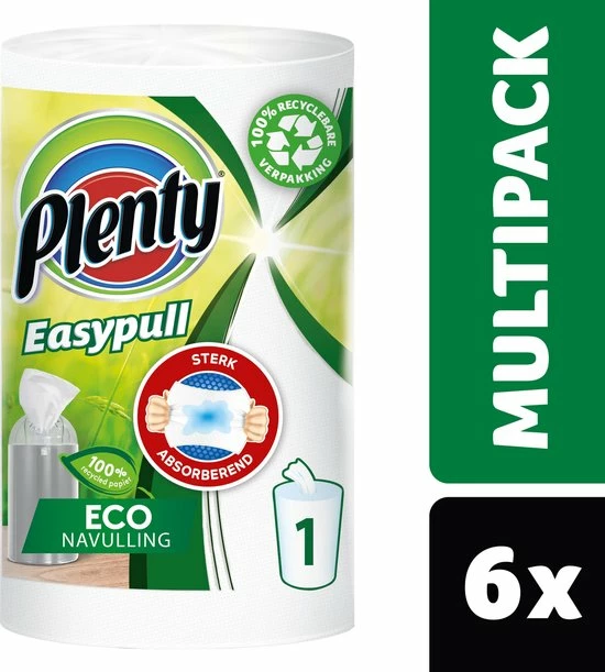 Beste deal ???? Plenty Easypull Eco Keukenrol - 6 Stuks - 100% Recycled Papier ???? 8 Beste deal ???? Plenty Easypull Eco Keukenrol - 6 Stuks - 100% Recycled Papier ???? - Afbeelding 6