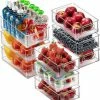 Groothandel ???? Tidy Home TidyHome Koelkast Organizer – SET VAN 9 STUKS – Opbergbak - Lade Organizer - Voorraadbakken – Lade Verdeler -Koelkast Bakjes – Bewaarbakjes - Stapelbaar – Kunststof – Transparant – 25L – BPA-Vrij ???? -Yoshiko Shop 550x618 1