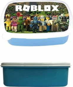 Goedkoopste ???? Image Broodtrommel - Lunchbox - Roblox - Blauw - Schoolspullen ????