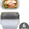 Goedkoopste ???? Lock&Lock Meal Prep Bakjes – Diepvriesbakjes - Vershoudbakjes Set Met Deksel - Magnetron Bakjes - Stevig En Herbruikbaar - BPA Vrij - Set Van 6 Stuks - 520ml ???? -Yoshiko Shop 550x673