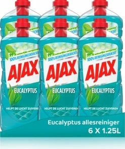 Promo ???? Ajax Allesreiniger Eucalyptus 6 X 1.25L - Voordeelverpakking ✔️
