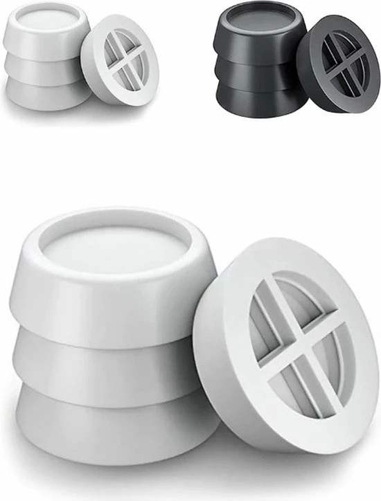 Coupon ???? Merkloos Trillingsdempers Wasmachine – Set Van 4 Stuks – Wit - Voetjes Wasmachine & Droger - Wasmachine Demper – Anti Trillings / Vibratie Dempers Pads – Antislip Rubber – Trillingsmat – Antislipmat - Schokdempers Wasmachine ❤️ 4 Coupon ???? Merkloos Trillingsdempers Wasmachine – Set Van 4 Stuks – Wit - Voetjes Wasmachine & Droger - Wasmachine Demper – Anti Trillings / Vibratie Dempers Pads – Antislip Rubber – Trillingsmat – Antislipmat - Schokdempers Wasmachine ❤️ - Afbeelding 2