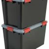 Uitgang ???? IRIS OHYAMA IRIS Airtight Opbergbox - 70L - 2 Stuks - Zwart/Rood ???? -Yoshiko Shop 550x725 1