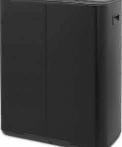 Uitgang ???? Brabantia Bo Prullenbak - 2 X 30 L - Met 80 Vuilniszakken - Matt Black ???? -Yoshiko Shop 550x727 3