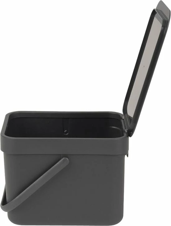 Nieuw ???? Brabantia Sort & Go Prullenbak - 6 L - Dark Grey ???? 14 Nieuw ???? Brabantia Sort & Go Prullenbak - 6 L - Dark Grey ???? - Afbeelding 12