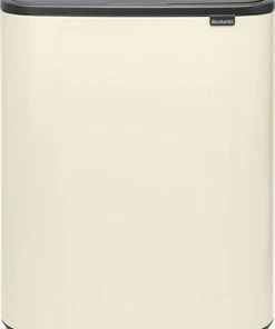 Uitgang ???? Brabantia Bo Touch Bin Prullenbak - 2 X 30 L - Pearl White ✨