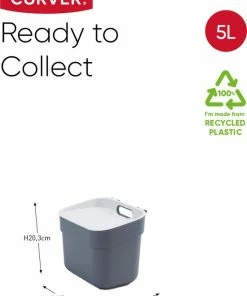 Gloednieuw ???? Curver Ready To Collect Prullenbak - GFT - 5L - Donkergrijs ???? 21 Gloednieuw ???? Curver Ready To Collect Prullenbak - GFT - 5L - Donkergrijs ???? -Yoshiko Shop 550x733 17