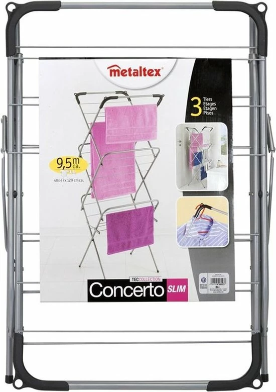 Begroting ???? Tomado Metaltex - Concerto Slim Droogrek - 9,5 M - Zilver ???? 4 Begroting ???? Tomado Metaltex - Concerto Slim Droogrek - 9,5 M - Zilver ???? - Afbeelding 2
