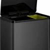 Nieuw ✔️ EKO EcoCasa III Recycling Pedaalemmer 20 + 9 L Zwart ???? -Yoshiko Shop 550x786