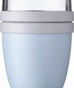 Gloednieuw ???? Mepal – Lunchpot Ellipse Mini – Praktische Muesli Beker To Go – Nordic Blue – Geschikt Voor Vriezer, Magnetron En Vaatwasser. ⌛