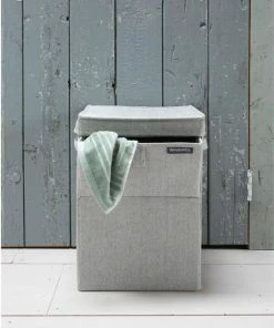 Nieuw ???? Brabantia Wasmand Met Deksel - Stapelbaar - 35 L - Grey ⭐ -Yoshiko Shop 550x820 1