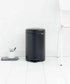 Gloednieuw ???? Brabantia NewIcon Prullenbak - 12 L - Matt Black ???? -Yoshiko Shop 550x825 52