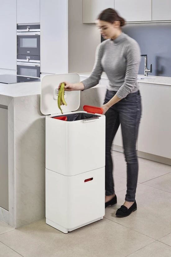 Coupon ???? Joseph Joseph Intelligent Waste Prullenbak Totem Max - 60 L - Wit ???? 7 Coupon ???? Joseph Joseph Intelligent Waste Prullenbak Totem Max - 60 L - Wit ???? - Afbeelding 5