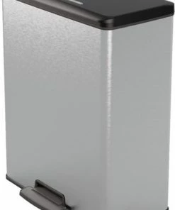 Top 10 ???? Curver Decobin Prullenbak - 65L - Rechthoekig - Grijs Metallic - Recycled Kunststof ????