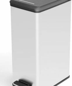 Top 10 ???? Curver Deco Slimbin Prullenbak - Rechthoekig - 40L - Metallic ???? -Yoshiko Shop 550x836